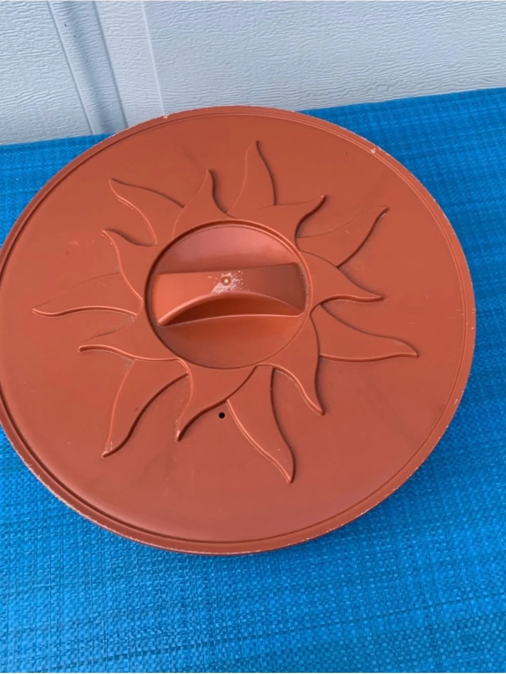 Nordic Ware Terracotta Silicone Food Cover with Sunburst Design